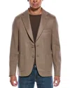 Officine Generale Arthus Wool Jacket In Brown