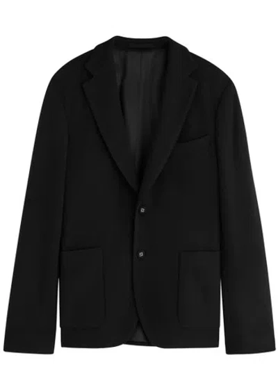 Officine Generale Officine Générale Arthus Woven Blazer In Black