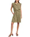 Officine Generale Aude Mini Dress In Gray