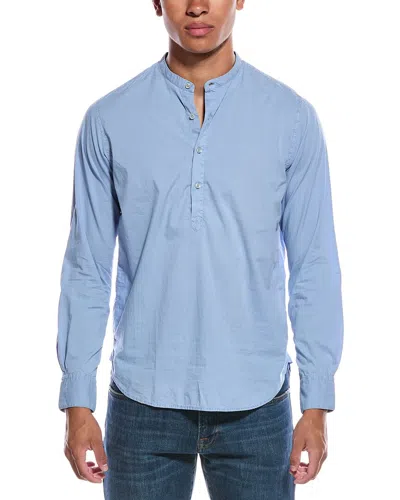 Officine Generale Auguste Cotton-poplin Shirt In Light Blue