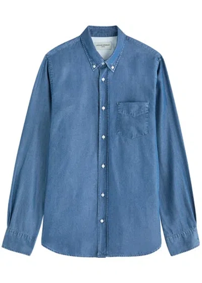 Officine Generale Officine Générale Bart Chambray Shirt In Blue