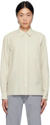 Officine Generale Beige Alex Shirt In Stone