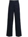 Officine Generale Belt-loop Casual Pants In Black
