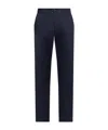Officine Generale Belt Loop Casual Pants In Blue