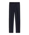 Officine Generale Nash Wide-leg Belted Pinstriped Virgin Wool-twill Suit Trousers In Blue