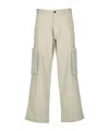 Officine Generale Cargo Five-pocket Trousers In Gold