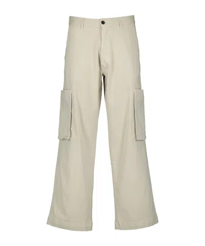 Officine Generale Cargo Five-pocket Trousers In Neutral