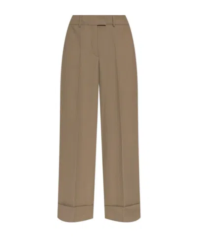 Officine Generale Belt-loop Casual Pants In Gray