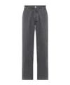 Officine Generale Belt Loop Jeans In Gray