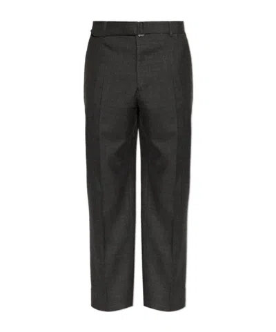 Officine Generale Belt Loop Track Pants In Black