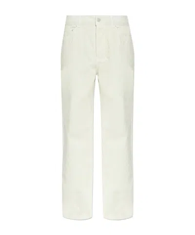 Officine Generale Belt Loop Track Pants In Neutral