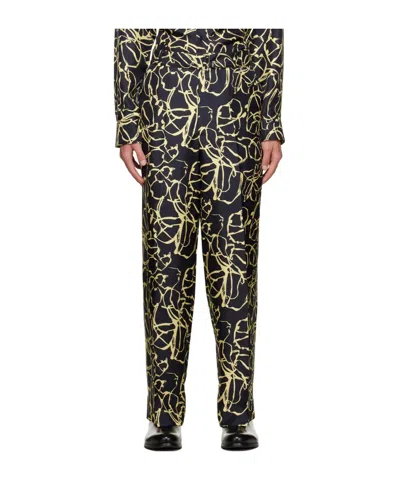 Officine Generale Belt Loops Slacks In Black