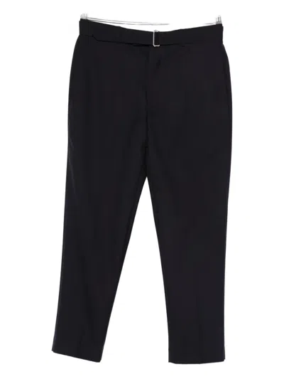 Officine Generale Belted Trousers In Black