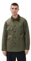 Officine Generale Benji Tech Jacket Olive In Green