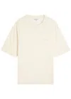 Officine Generale Linen-blend T-shirt In Neutral