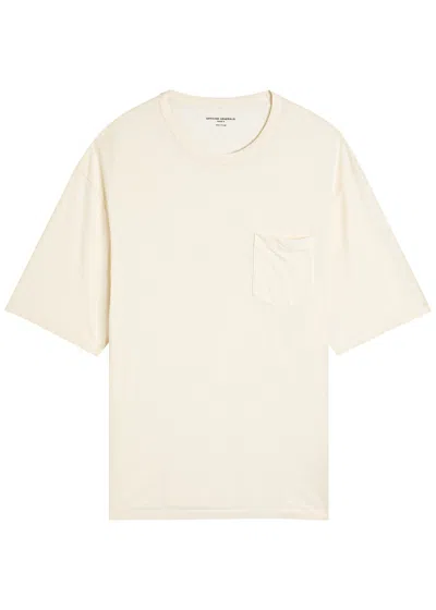 Officine Generale Officine Générale Benny Jersey T-shirt In Beige