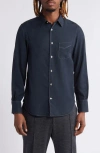 OFFICINE GENERALE OFFICINE GÉNÉRALE BENOIT GARMENT DYED BUTTON-UP SHIRT