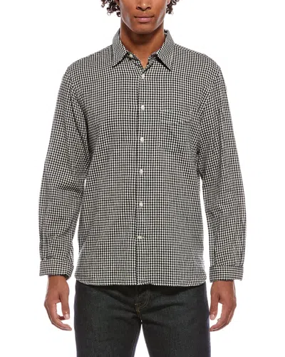 Officine Generale Benoit Linen-blend Shirt In Multi