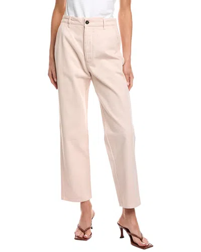 Officine Generale Berthie Denim Pant In Pink