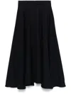 Officine Generale Officine Générale Bertille Skirt 3ply Italian Wo Clothing In Blue