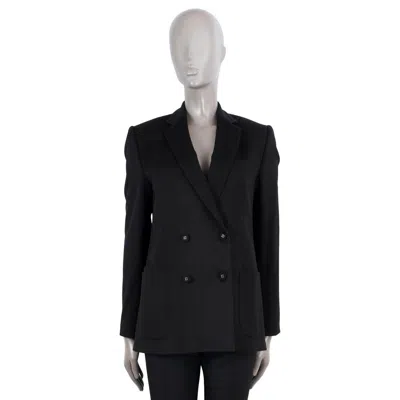 Pre-owned Officine Generale Black Wool Mathilde Double Breasted Blazer Jacket 38 Xs