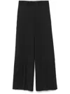 OFFICINE GENERALE BLACK/ECRU WOOL TROUSERS