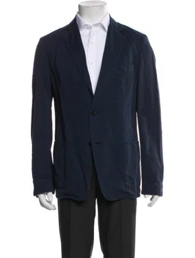 Pre-owned Officine Generale Blazer In Blue