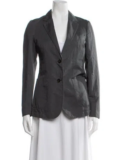 Pre-owned Officine Generale Blazer In Gray
