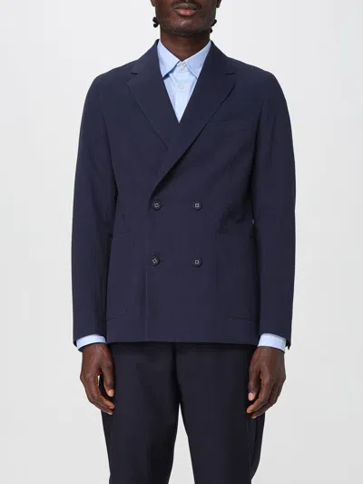 OFFICINE GENERALE BLAZER OFFICINE GÉNÉRALE MEN COLOR BLUE,H05217009