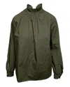 Officine Generale Blouse In Olive Cotton In Green