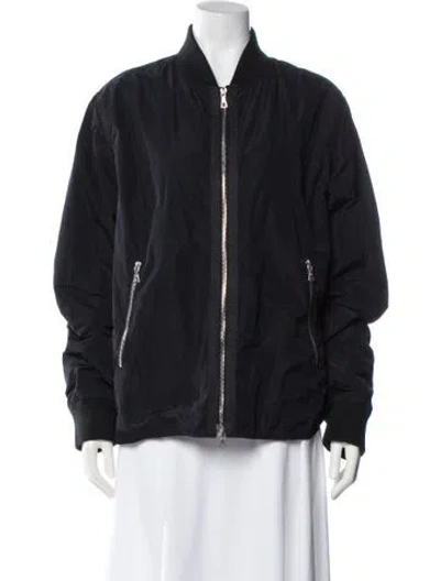 Pre-owned Officine Generale Bomber Jacket In Blue