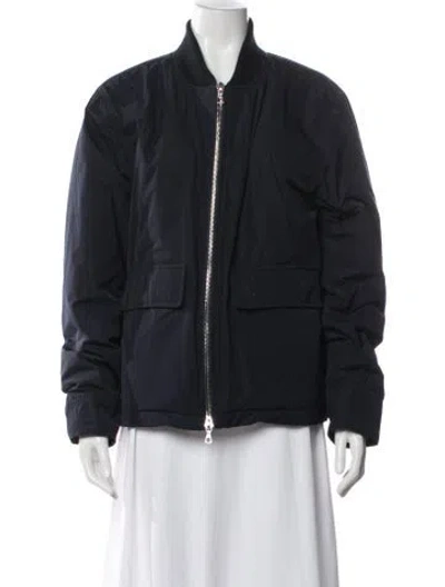 Pre-owned Officine Generale Bomber Jacket In Blue