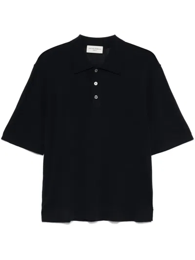 Officine Generale Brutus Polo Shirt In Blue