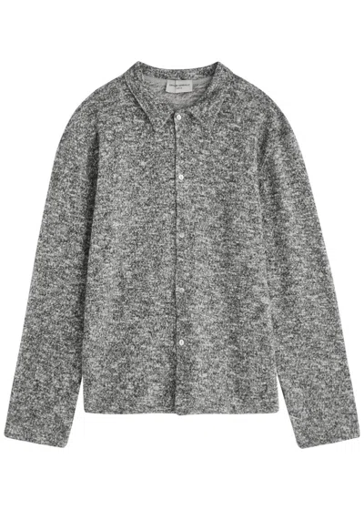 Officine Generale Officine Générale Bryan Brushed Cotton-blend Shirt In Grey