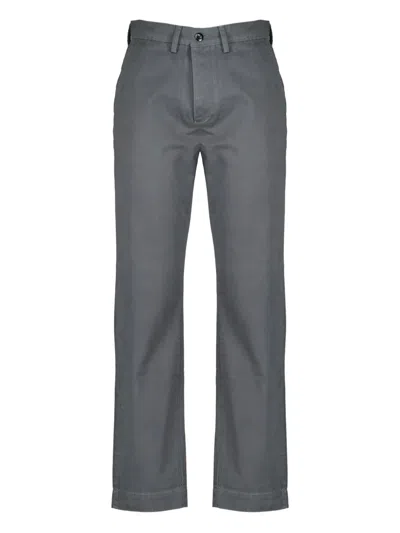 OFFICINE GENERALE BUTTON-FASTENING CHINO TROUSERS
