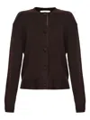 Officine Generale Button-up Cardigan In Brown
