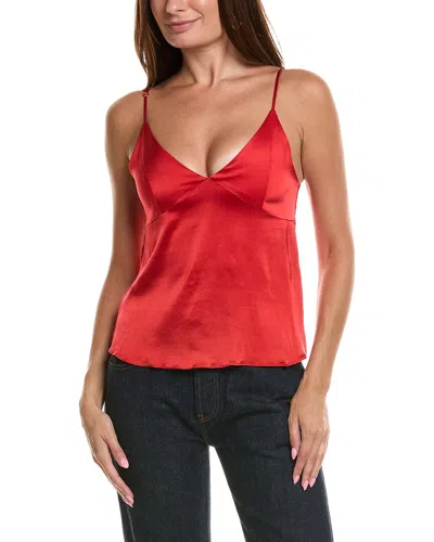Officine Generale Callista Satin Top In Red