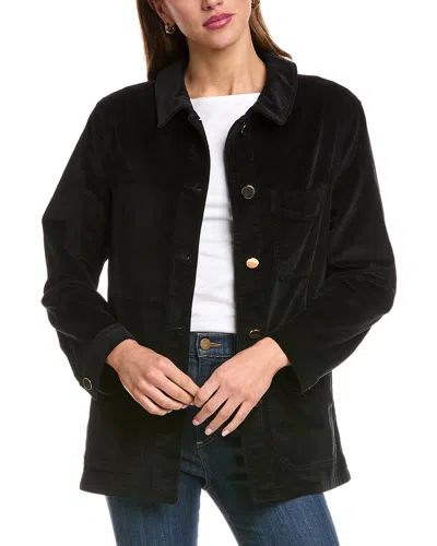 Officine Generale Camila Garment-dyed Corduroy Jacket In Black