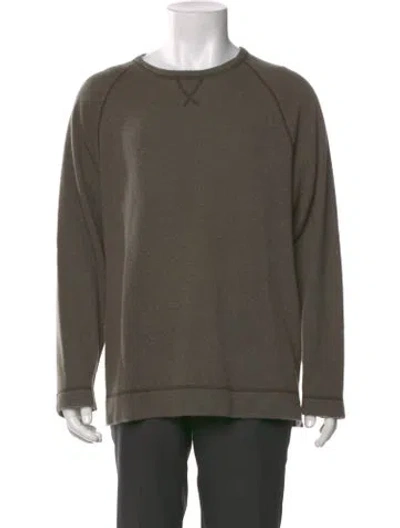 Pre-owned Officine Generale Cashmere Crew Neck Pullover In Green
