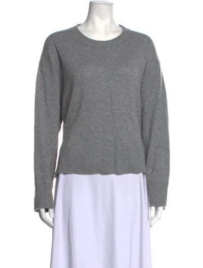 Pre-owned Officine Generale Cashmere Crew Neck Sweater In Grey