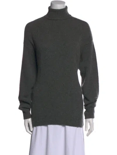 Pre-owned Officine Generale Cashmere Turtleneck Sweater In Gray