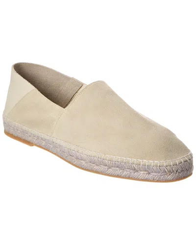 Officine Generale Cecil Suede Espadrille In Gray