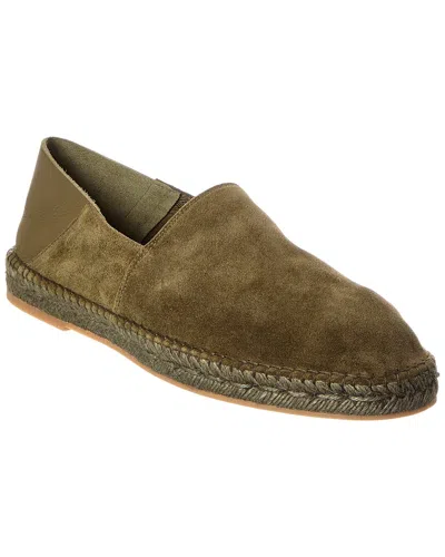 Officine Generale Cecil Suede Espadrille In Green