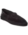 Officine Generale Cecil Suede Espadrille In Purple
