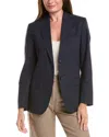 Officine Generale Mathilde Wool Jacket In Blue