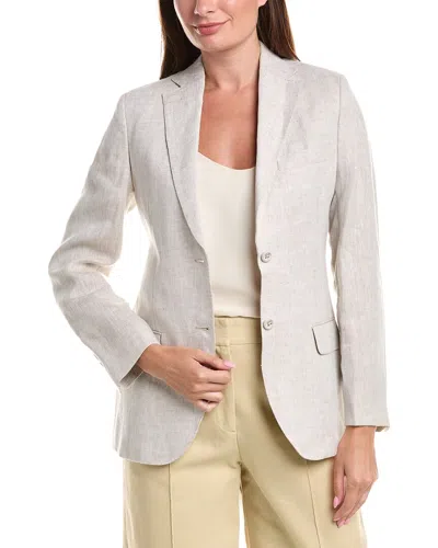 Officine Generale Charlene Linen Jacket In White