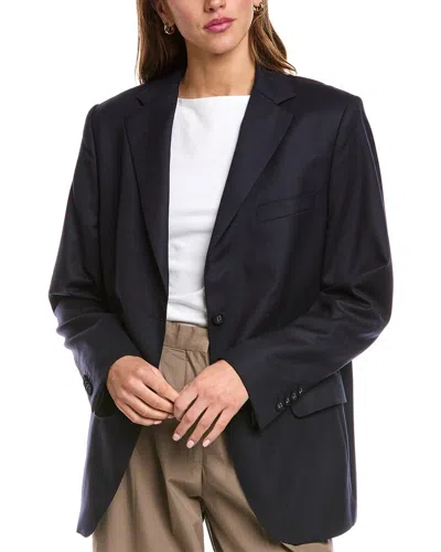 Officine Generale Charlene Wool Jacket In Blue