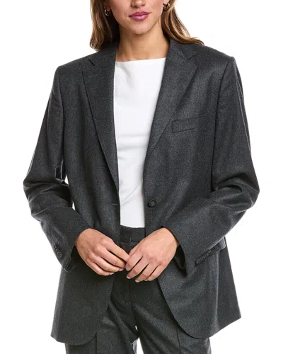 Officine Generale Charlene Wool Jacket In Blue