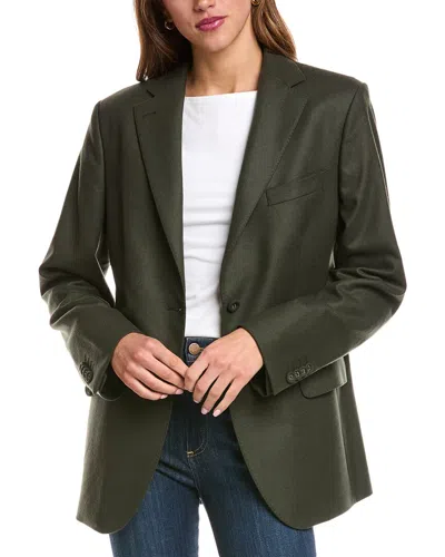 Officine Generale Charlene Wool Jacket In Green