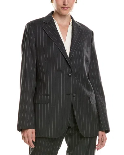Officine Generale Officine Générale Charlene Wool Jacket In Black